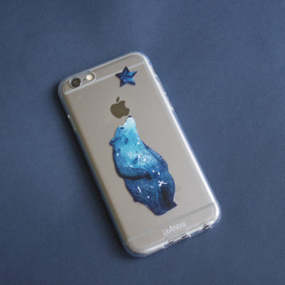 Galaxy Bear Clear iphone case, iPhone 7, 6s, 6, Plus, TPU clear case, Constellations